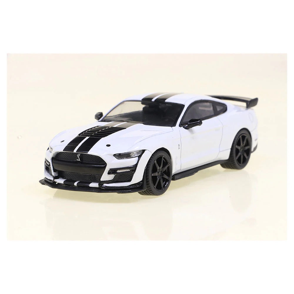 Solido 1:43 2020 Ford Shelby Mustang GT500 White w/ Black Stripes