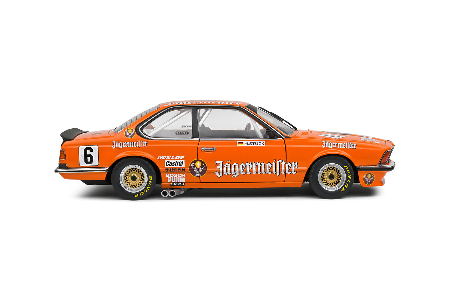 Solido 1984 BMW 635 CSI (E24) Jagermeister Orange #6 H.Stuck European Touring Car Championship 1:18