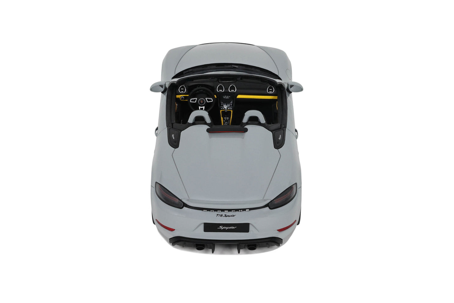 GT Spirit Porsche 718 Cayman Spyder Chalk w/ Black Wheels 1:18 Resin