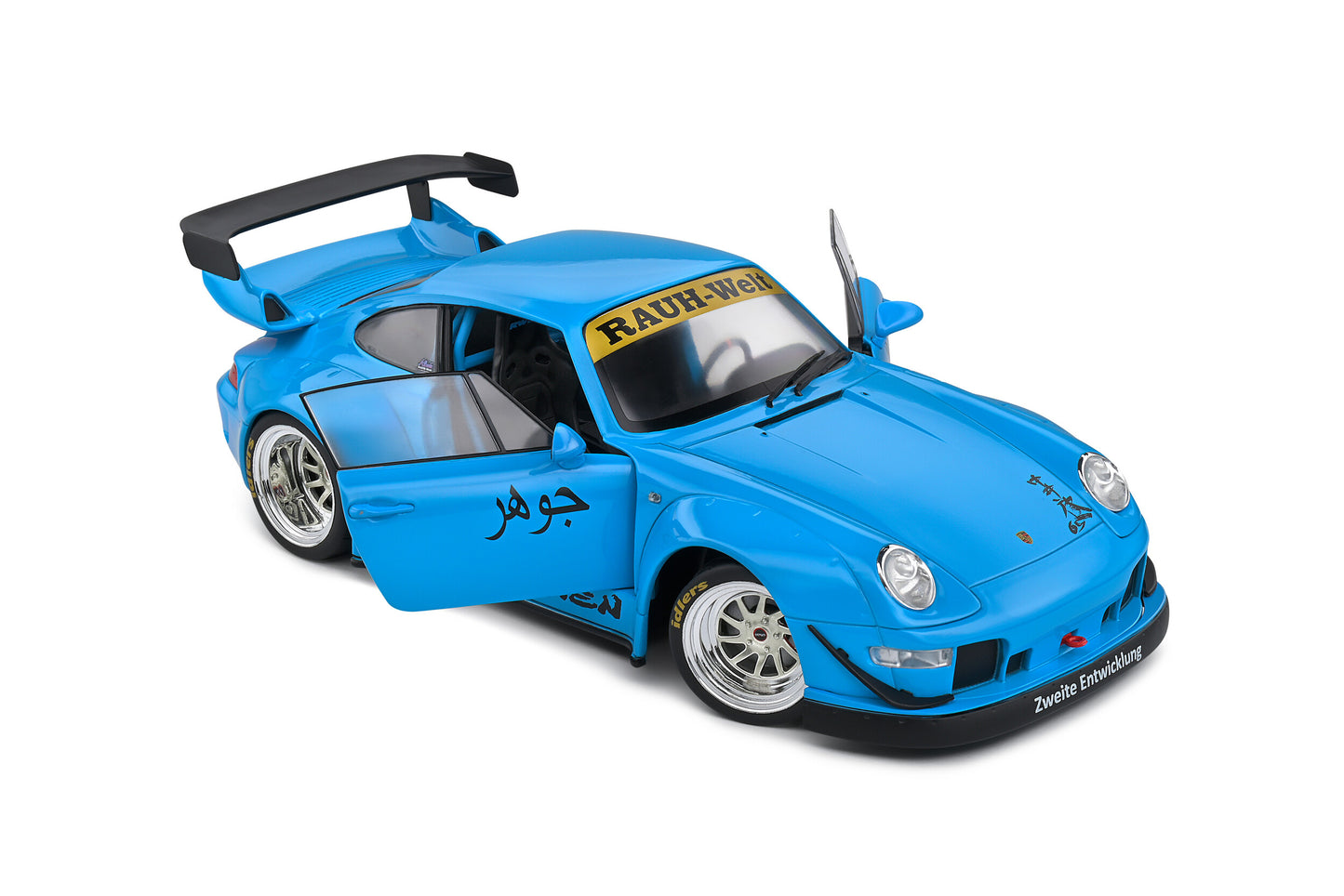 Solido 2018 Porsche 993 RWB Bodykit Shingen Blue 1:18