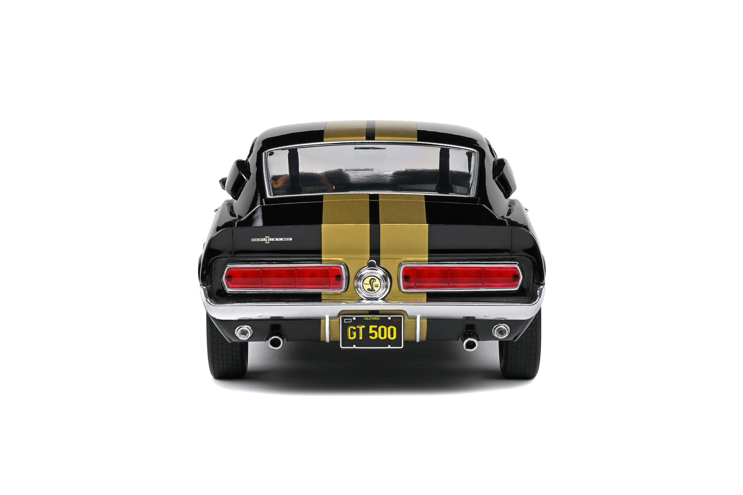 Solido 1967 Ford Shelby Mustang GT500 Black w/ Gold Stripes 1:18