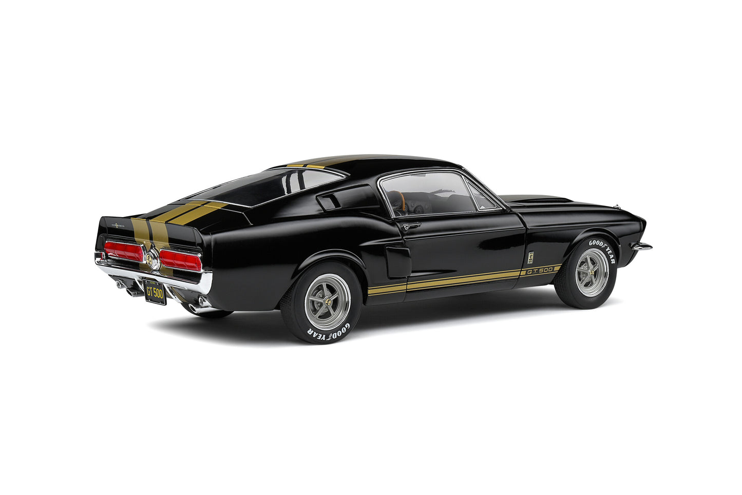 Solido 1967 Ford Shelby Mustang GT500 Black w/ Gold Stripes 1:18