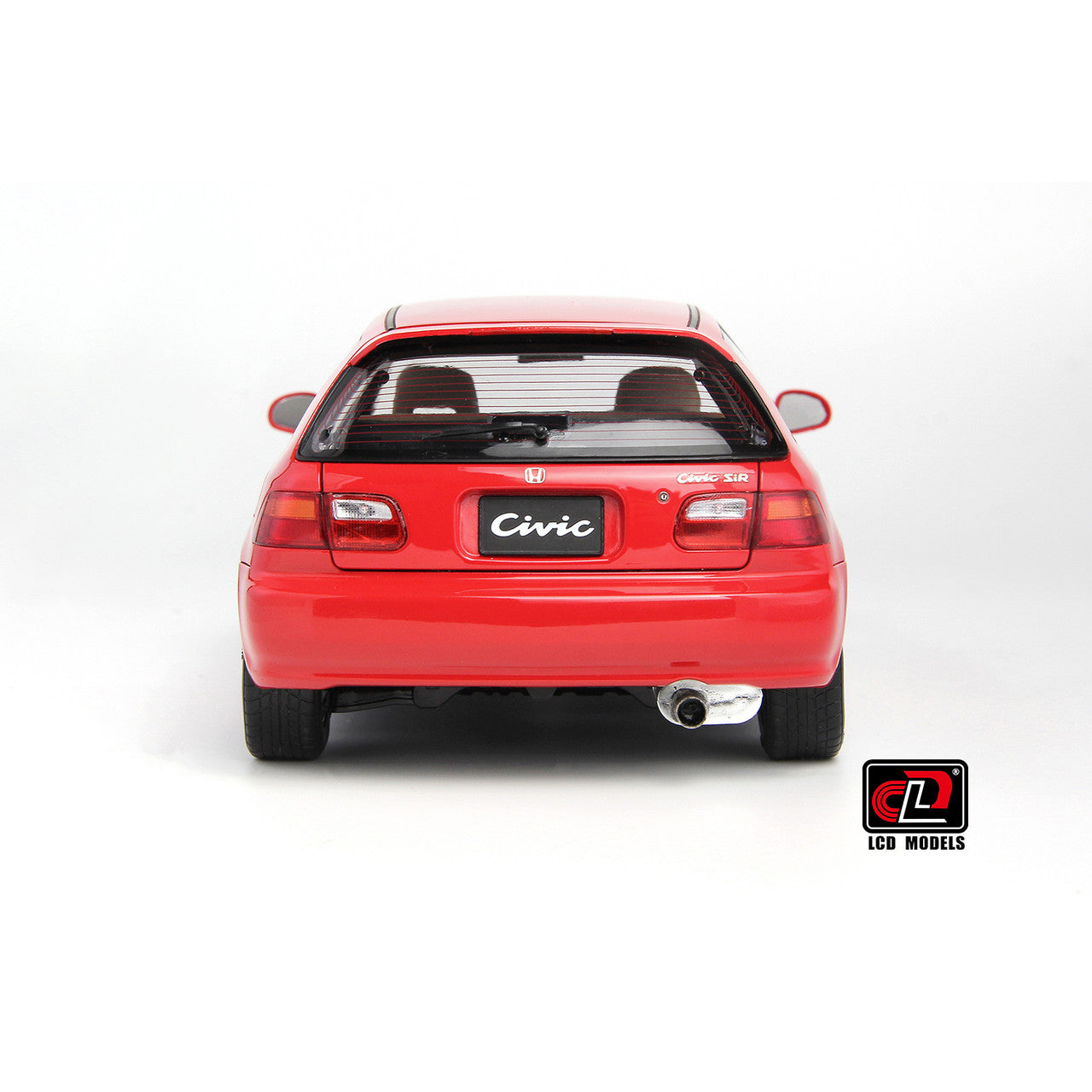 LCD 1993 Honda Civic SiR II EG6 V-Tech Hatchback Red 1:18