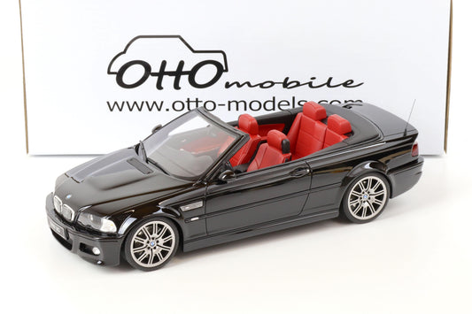Otto 2004 BMW E46 M3 Cabriolet Black 1:18 RESIN, SEALED, LIMITED