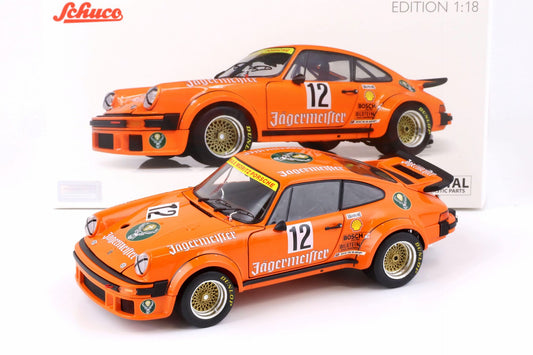 Schuco 1976 Porsche 911 934 RSR Jagermeister No 12 Eifelrennen DRM Orange 1:18