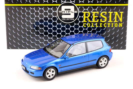 Triple 9 1993 Honda Civic EG6 VTi Hatchback Blue Metallic 1:18 RESIN, SEALED