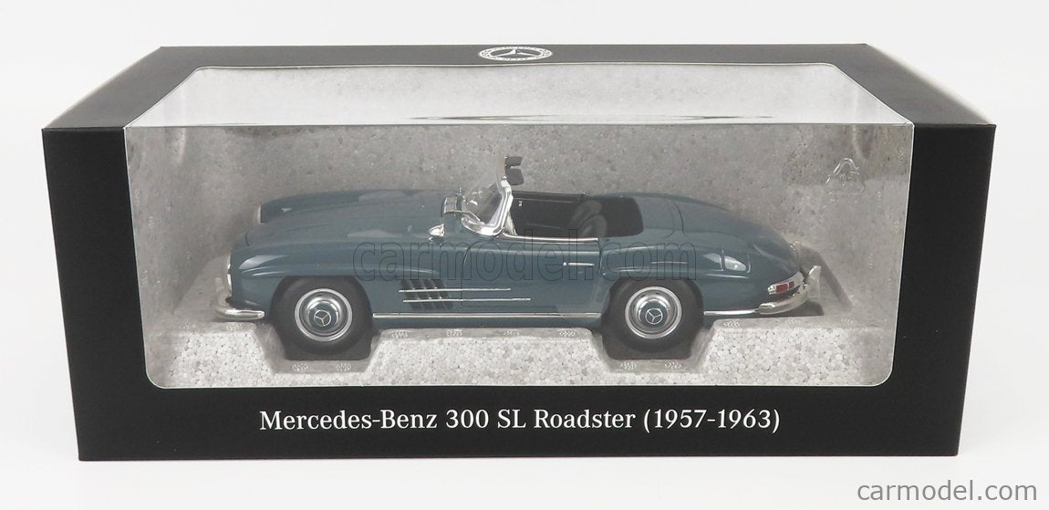 Norev 1957 Mercedes-Benz SL Class 300SL Roadster Spider (W198 II) Blue Grey 1:18