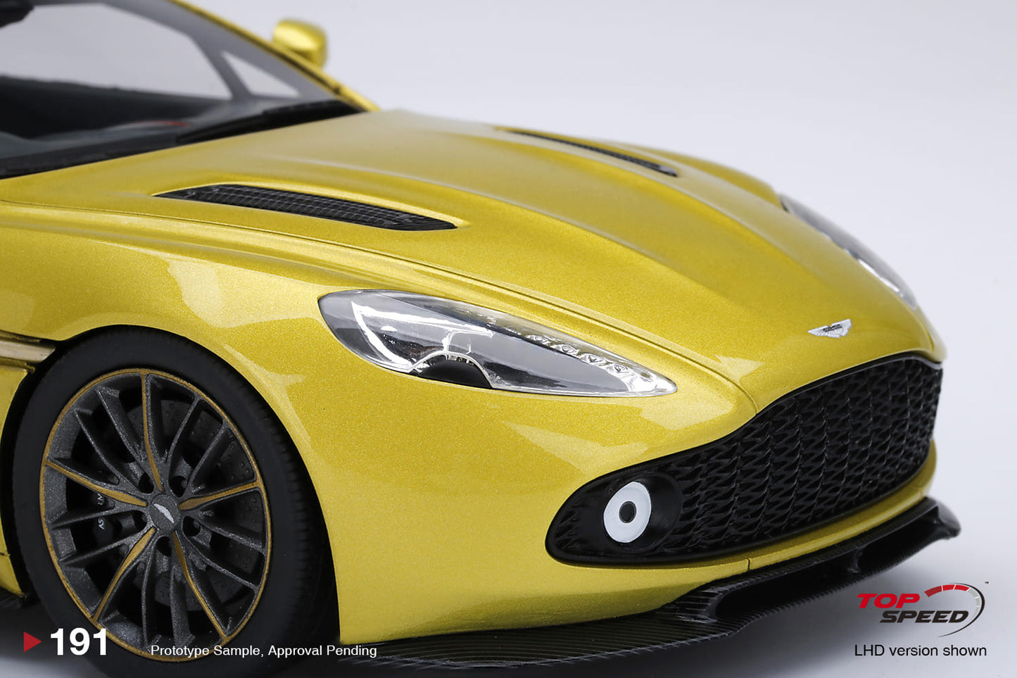Topspeed 1:18 Aston Martin Vanquish Zagato Cosmopolitan Yellow