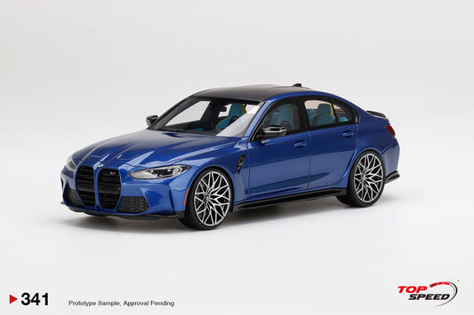 Topspeed 1:18 BMW M3 Competition (G80) Portimao Blue Metallic