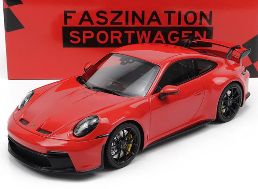 Minichamps 2022 Porsche 911 992 GT3 Guards Red w/ Black Wheels 1:18 LIMITED