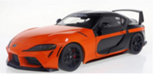 Solido 2024 Toyota GR Supra A90 Orange and Black 1:18