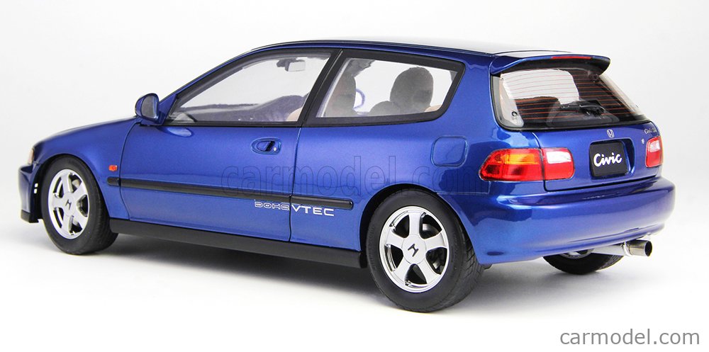 LCD 1993 Honda Civic SiR II EG6 V-Tech Hatchback Blue 1:18