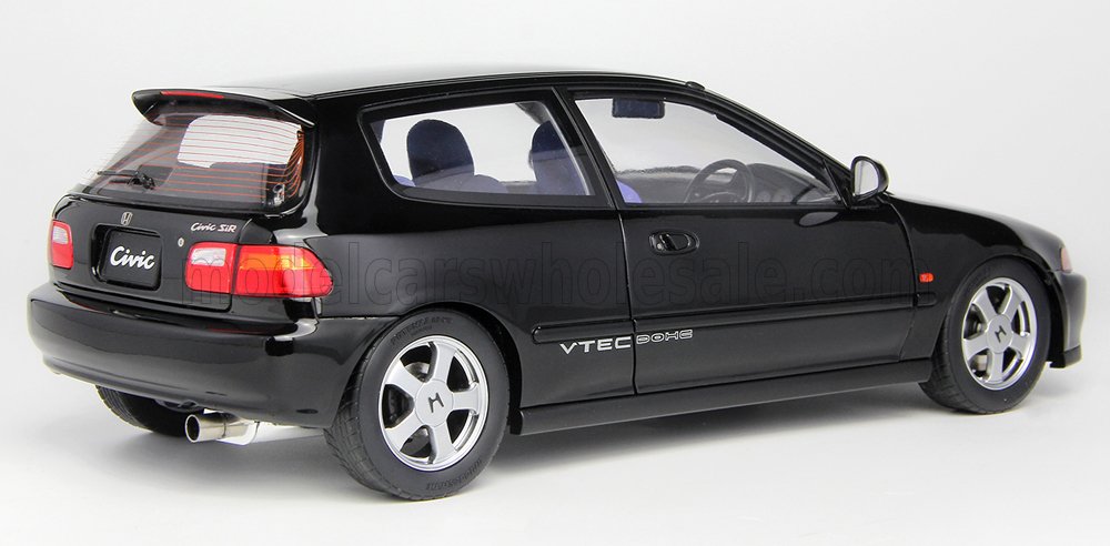 LCD 1993 Honda Civic SiR II EG6 V-Tech Hatchback Black 1:18