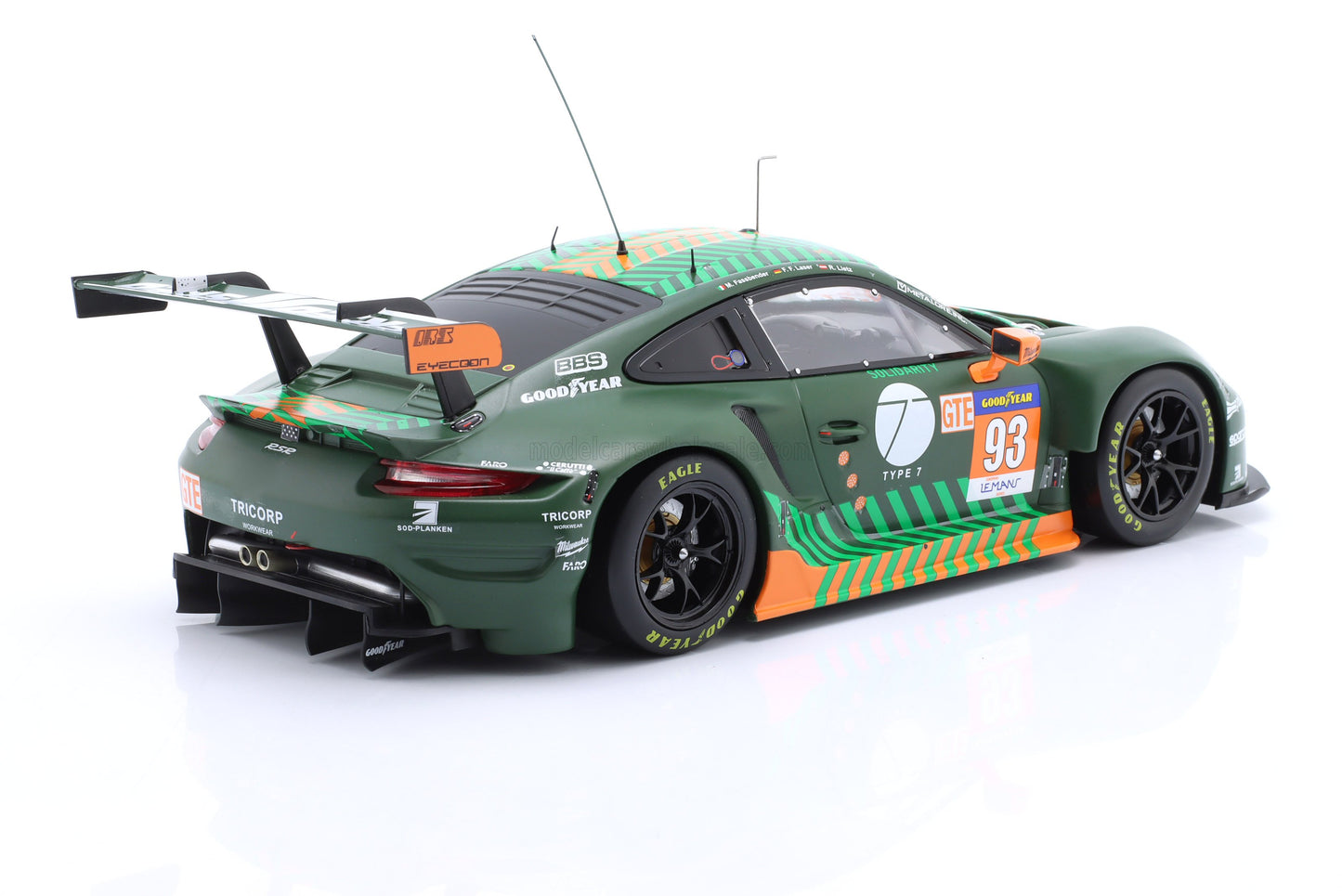 Ixo 2018 Porsche 911 991.2 GT3 RSR-19 No.93 Team Proton Competition Elms 2021 Fassbender, Lietz, Laser 1:18