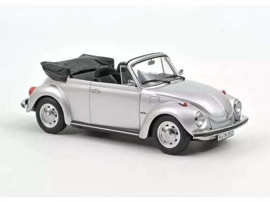 Norev 1973 VW Beetle (Bug) 1303 Cabriolet Silver Metallic 1:18