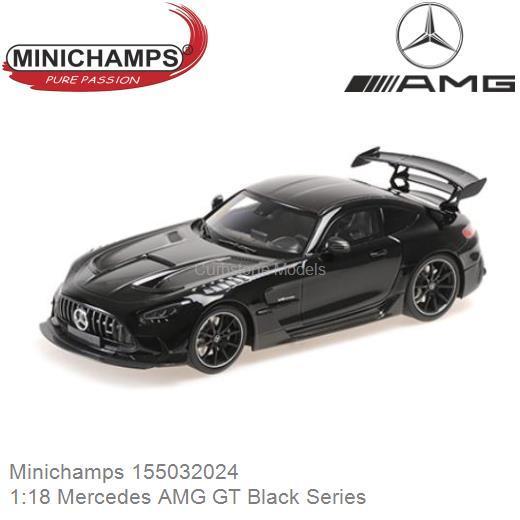 Minichamps 2020 Mercedes Benz AMG GT V8 Black Series Black 1:18 LIMITED, SEALED