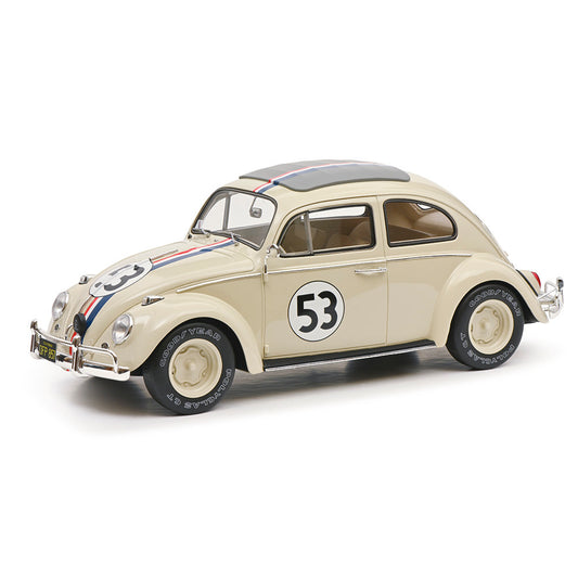 Schuco 1963 Volkswagen Beetle Herbie the Love Bug No 53 Cream 1:18