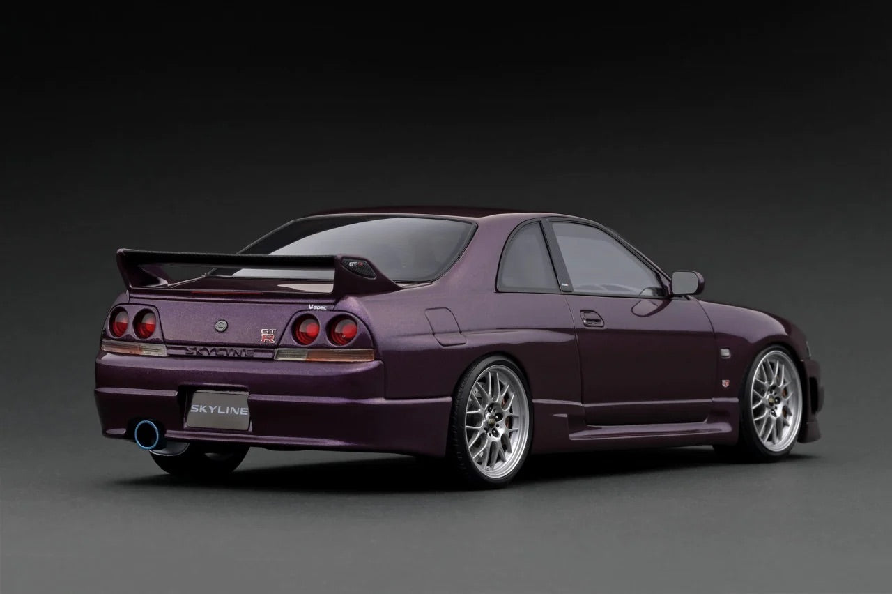 Ignition-Model Nissan Skyline GT-R R33 (BCNR33) RHD Midnight Purple 1:18