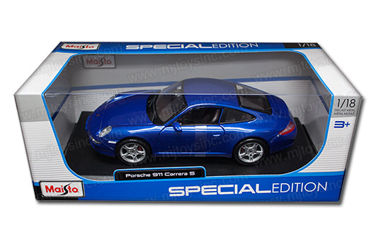 Maisto Porsche 911 997 Carrera S Blue 1:18