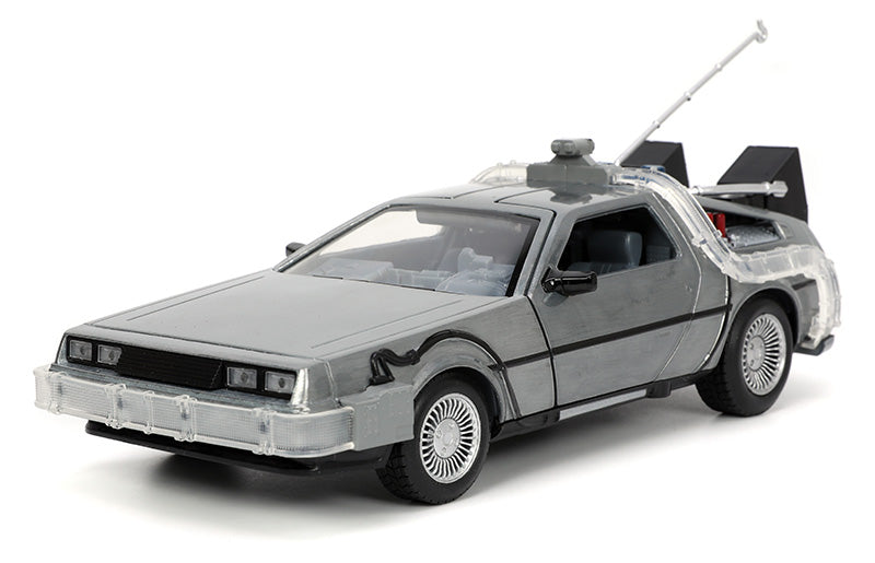 DeLorean Time Machine with Lights - Back to the Future (1985) 1:24