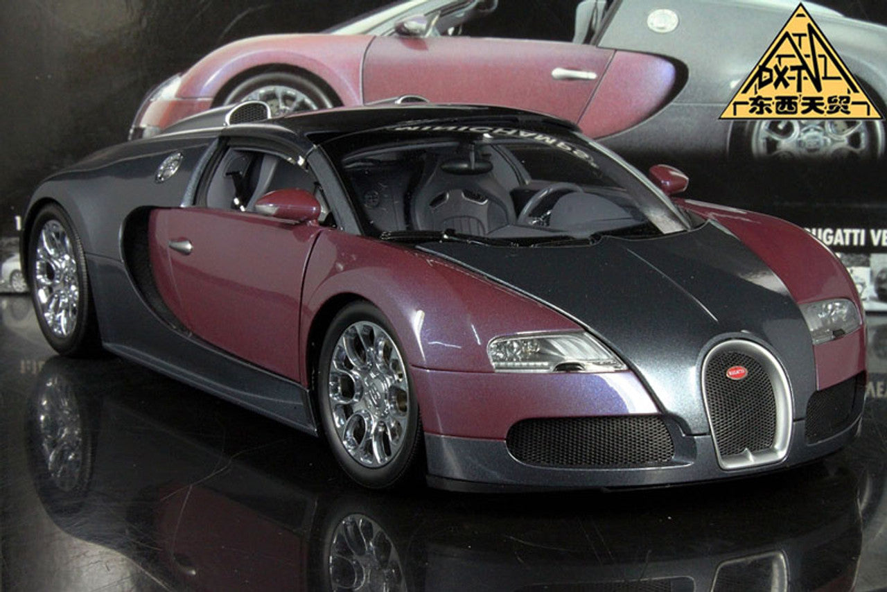 Minichamps 2009 Bugatti Veyron Grand Sport 16.4 Purple and Grey Metallic 1:18