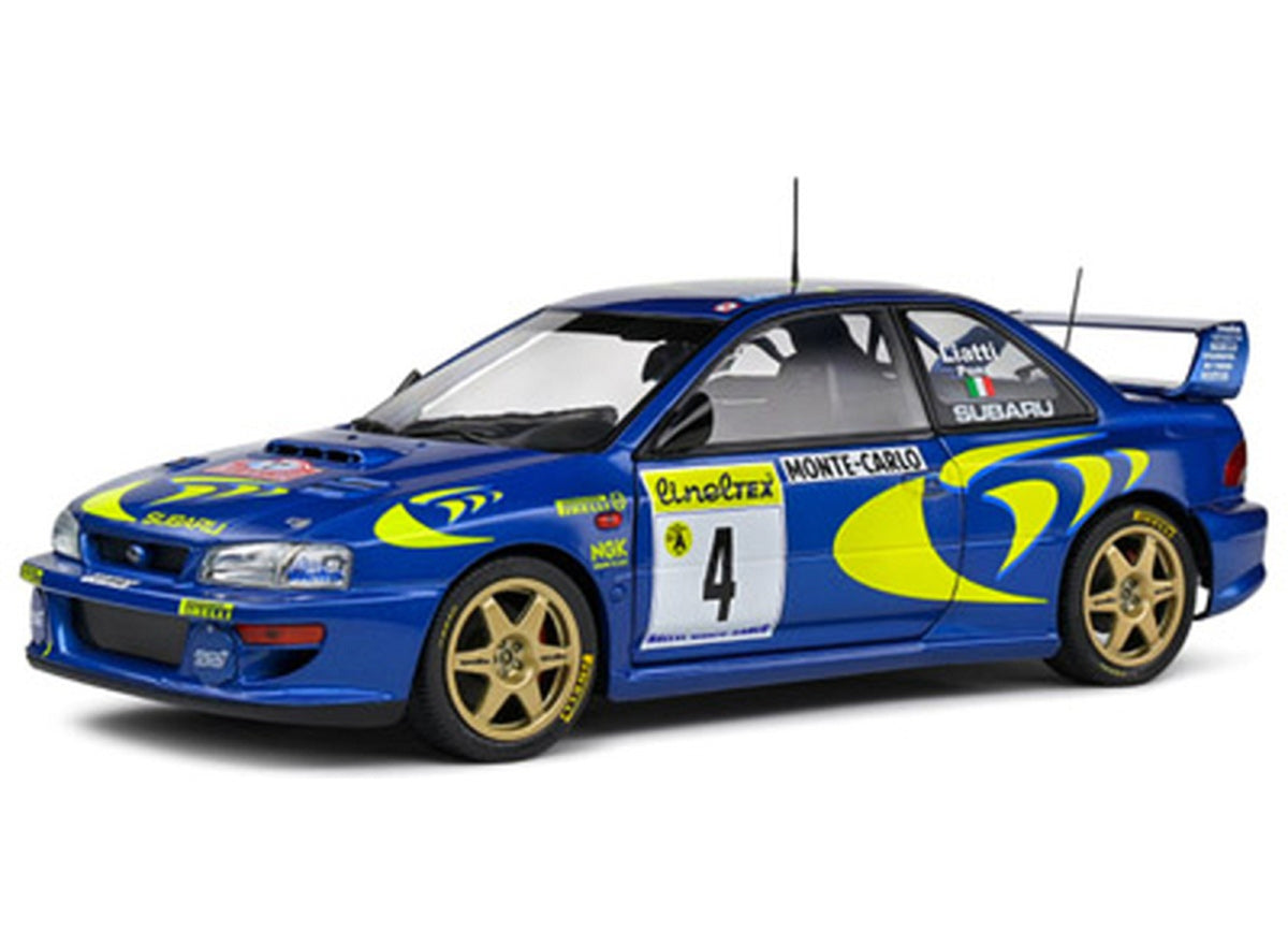 Solido 1997 Subaru Impreza 22b #4 P. Liatti Rally Monte Carlo Blue 1:18