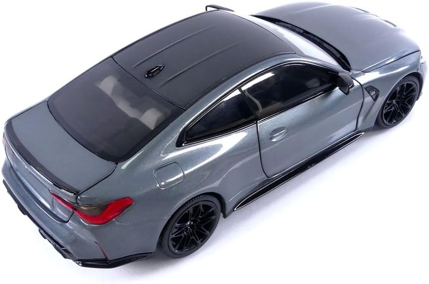 Minichamps 2020 BMW M4 Coupe (G82)w/ Black Carbon Roof Grey Metallic 1:18