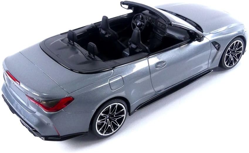 Minichamps 2021 BMW M4 Cabriolet (G83) Light Grey Metallic 1:18 SEALED