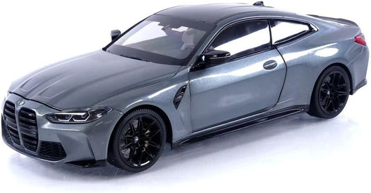 Minichamps 2020 BMW M4 Coupe (G82)w/ Black Carbon Roof Grey Metallic 1:18