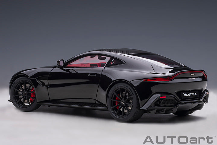 AUTOart 2019 Aston Martin Vantage Jet Black w/ Carbon Roof 1:18
