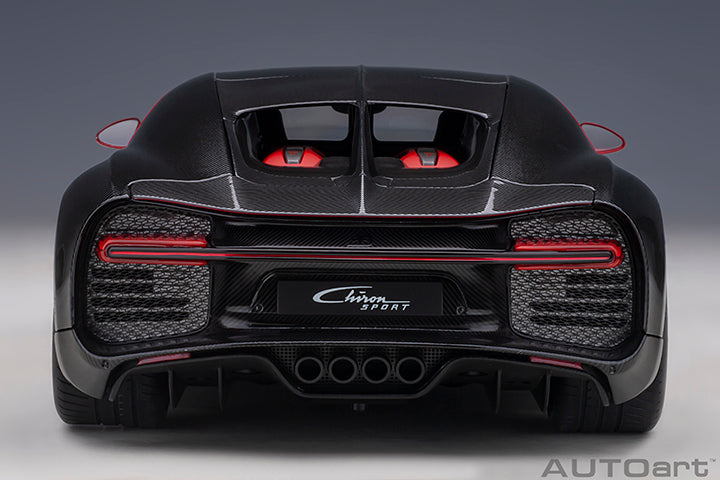 AUTOart 2019 Bugatti Chiron Sport Italian Red w/ Carbon Fiber 1:18