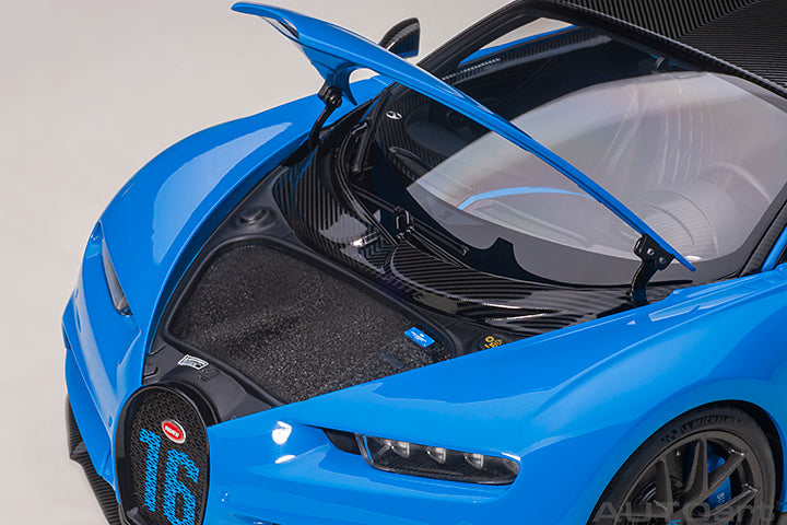 AUTOart 2019 Bugatti Chiron Sport French Racing Blue & Carbon Fiber 1:18