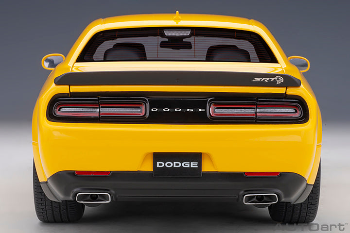 AUTOart 2018 Dodge Challenger SRT Hellcat Widebody Yellow Jacket w/ Satin Black Hood 1:18