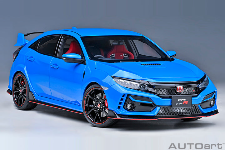 AUTOart 2021 Honda Civic Type R (FK8) Racing Blue Pearl 1:18