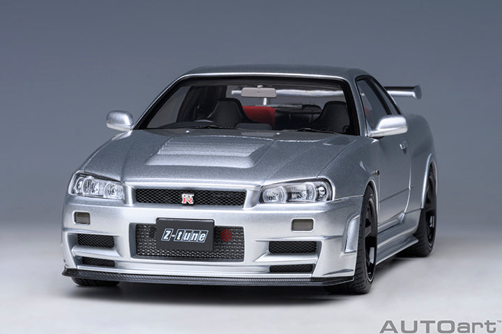 AUTOart 2001 Nissan Skyline GT-R (R34) Z-Tune Silver 1:18