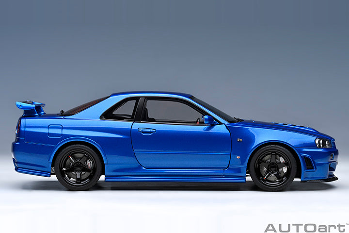 AUTOart 2001 Nissan Skyline GT-R (R34) Z-Tune Bayside Blue 1:18