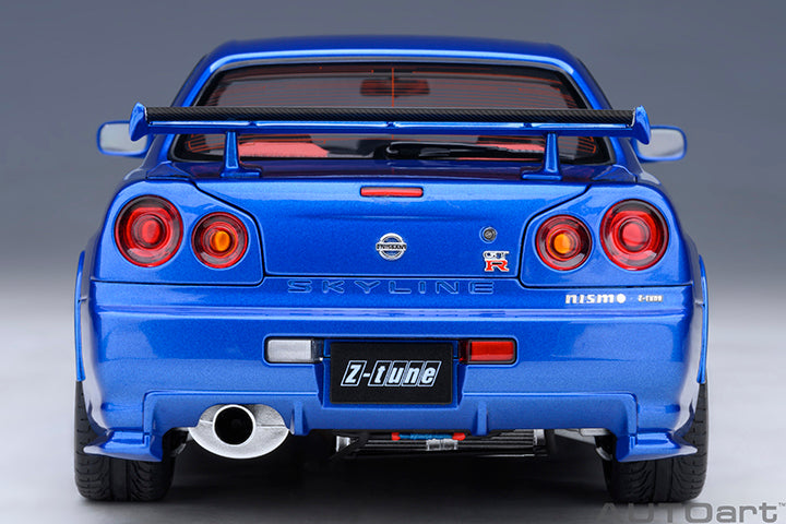 AUTOart 2001 Nissan Skyline GT-R (R34) Z-Tune Bayside Blue 1:18
