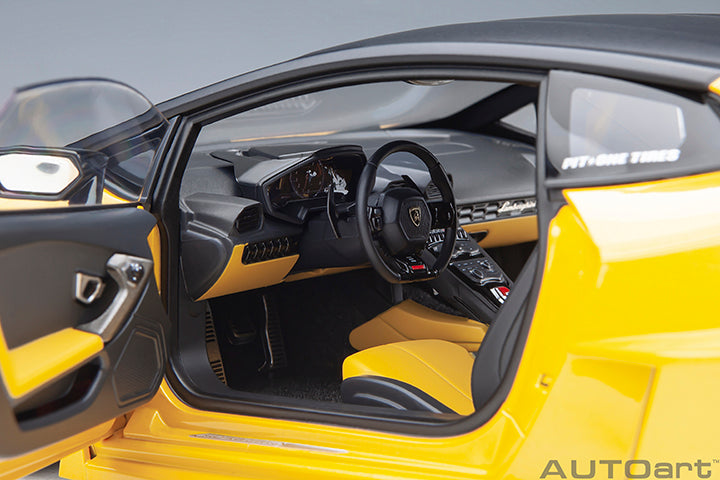 AUTOart Lamborghini Huracan GT Liberty Walk LB Silhouette Works Yellow Metallic 1:18