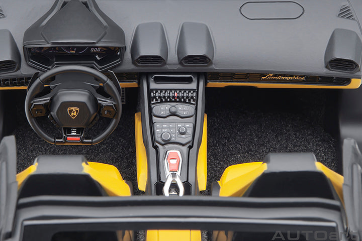 AUTOart Lamborghini Huracan GT Liberty Walk LB Silhouette Works Yellow Metallic 1:18