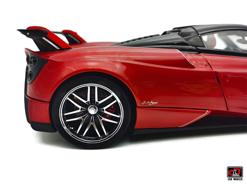 LCD Pagani Huayra BC Roadster Red & Carbon 1:18