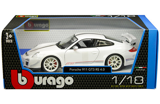 Bburago Porsche 911 997 GT3 RS 4.0 ( White ) – Plus Series 1:18