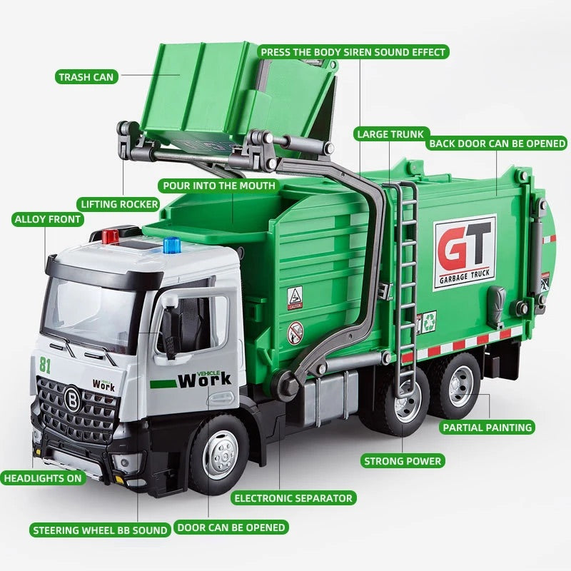 AE Sanitation Trash Truck 1:18 Scale