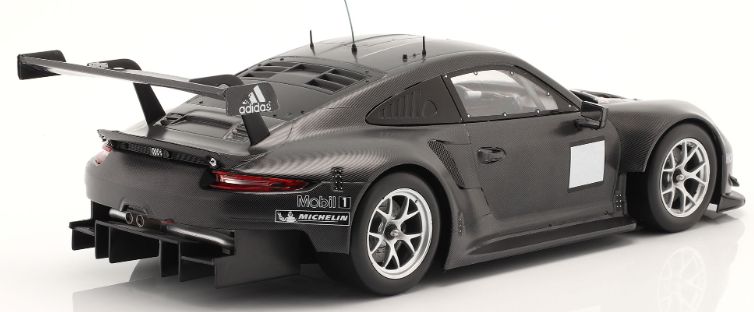 Ixo 2020 Porsche 911 991.2 RSR Pre-Season Test Car Matte Black 1:18