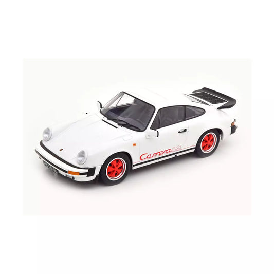 KK Scale Porsche 911 Carrera 3.2 Clubsport 1989 White/Red 1:18