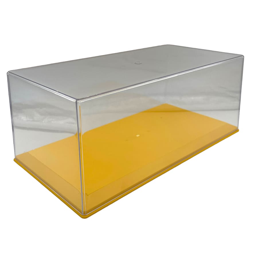 Vetrina Display Case Plexi-Glass with Yellow Base 1:18