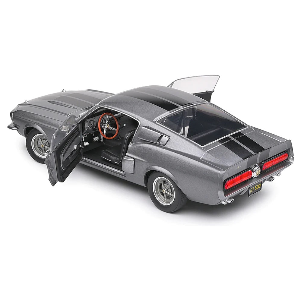 Solido 1967 Ford Shelby Mustang GT500 Grey w/ Black Stripes 1:18