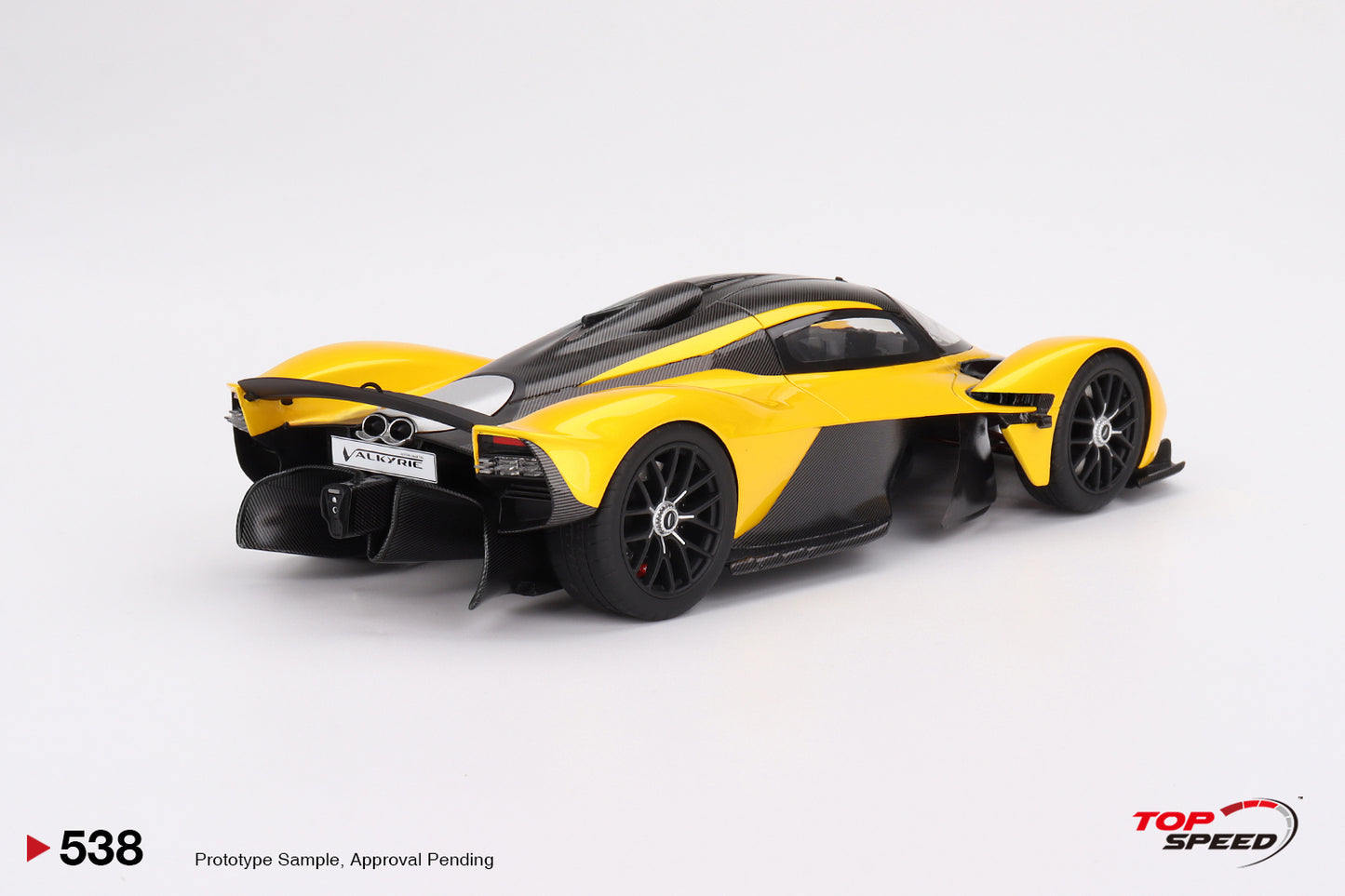 Topspeed Aston Martin Valkyrie Sunburst Yellow 1:18