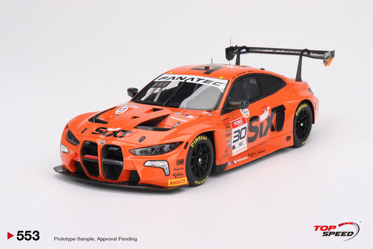 Topspeed BMW M4 GT3 #30 BMW M Team WRT 2023 IGTC Indy 8hr Winner Orange 1:18