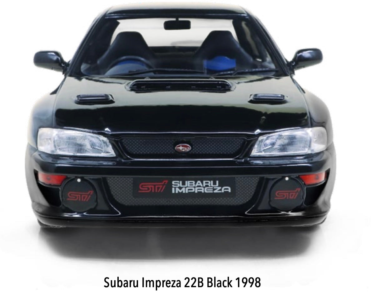 Solido Subaru Impreza 22B Black 1:18