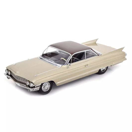 KK Scale 1961 Cadillac Series 62 Coupe Beige Brown 1:18